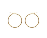 Boucles créoles plaqué or Lucinda