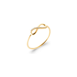 Bague infini en plaqué or 711-377