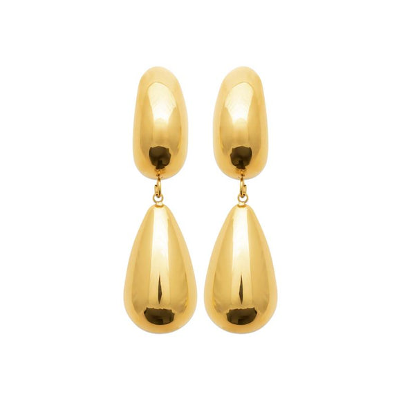 Boucles en acier doré 880j1094