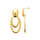 Boucles en acier doré 880J1444