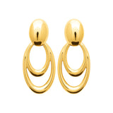 Boucles en acier doré 880J1444