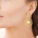 Boucles en acier doré 880j1218