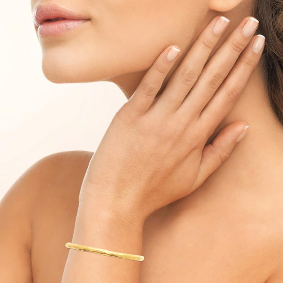 Bracelet Jonc en acier doré 840j1016