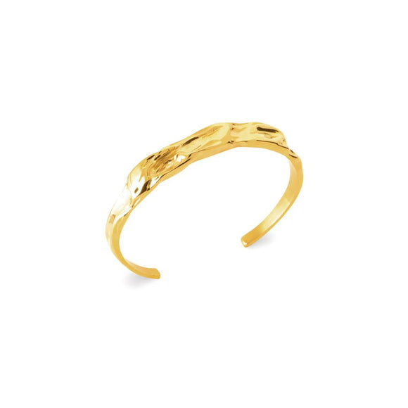 Bracelet Jonc en acier doré 840j1014