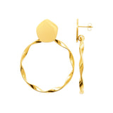 Boucles en acier doré 880j1235