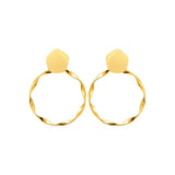 Boucles en acier doré 880j1235