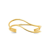 Bracelet jonc en acier doré 840j1490