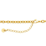 Collier en acier doré 850J1055