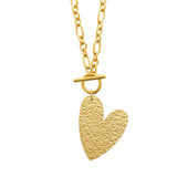 Collier en acier doré 850j1234