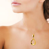 Collier en acier doré 850j1262