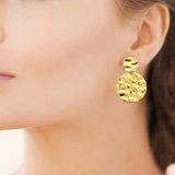 Boucles en acier doré 880j1237