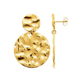 Boucles en acier doré 880j1237