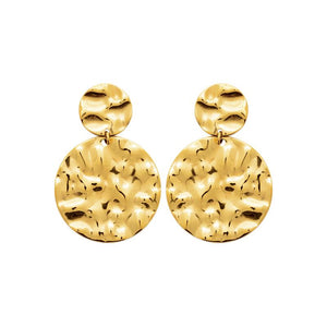 Boucles en acier doré 880j1237