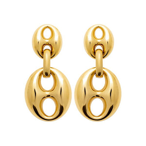 Boucles en acier doré 880j1243