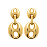 Boucles en acier doré 880j1243