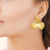 Boucles en acier doré 880J1553