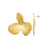 Boucles en acier doré 880J1553