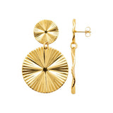Boucles en acier doré 880J1448