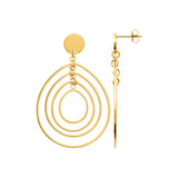 Boucles en acier doré 880J1441