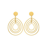 Boucles en acier doré 880J1441