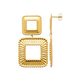 Boucles d'oreilles en acier doré 880J1669