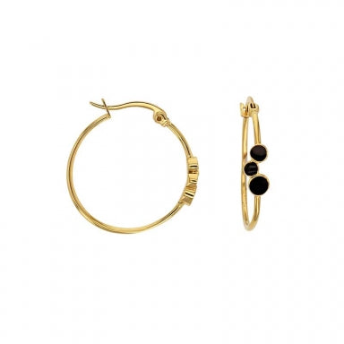 Boucles créoles en acier doré 880J-591