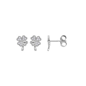 Boucles trèfles en argent 684-1649