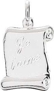 Pendentif Parchemin "Je t'aime" 650-1452