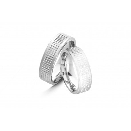 Bague en acier Giuliano