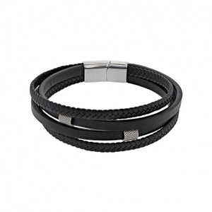 Bracelet cuir noir 842-1472