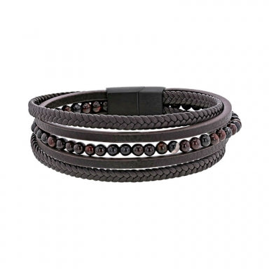 Bracelet cuir brun 842-1444