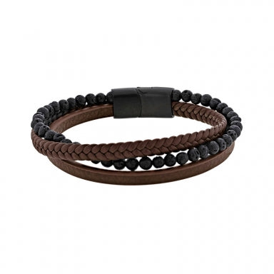 Bracelet cuir brun 842-1446