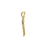 Pendentif végétal en plaqué or 763-85