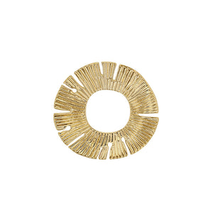 Pendentif végétal en plaqué or 763-85