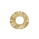Pendentif végétal en plaqué or 763-85