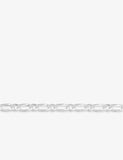 Chaine maille figaro 1+1 en argent de 5 mm 55cm 650-4768