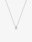 Collier solitaire en argent 654z2256