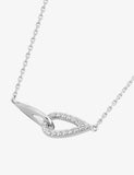 Collier double goutte en argent 654z2262