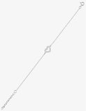 Bracelet coeur en argent 645-2192