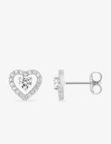 Boucles d'oreilles coeurs en argent 682-2440
