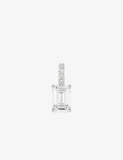 Pendentif en argent + zirconium rectangulaire 664-282
