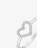 Bague en argent coeur 611-4059
