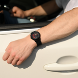 Montre Pierre Lannier Automatique Paddock Noire et rouge