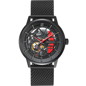Montre Pierre Lannier Automatique Paddock Noire et rouge