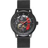 Montre Pierre Lannier Automatique Paddock Noire et rouge
