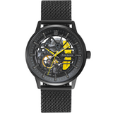 Montre Pierre Lannier Paddock Automatique Noire et jaune