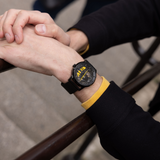 Montre Pierre Lannier Paddock Automatique Noire et jaune
