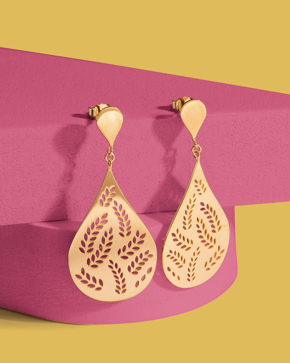 Boucles Plaqué or Edith