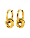 Boucles en acier doré 880j1051
