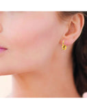 Boucles en acier doré 880j1051